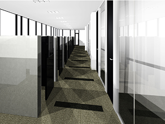 パーテーションCGパース