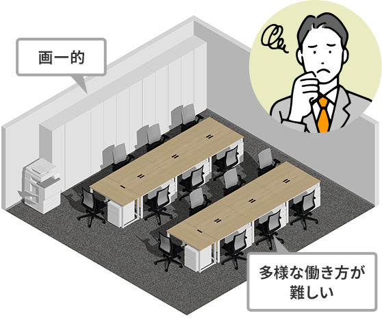 Before 画一的・多様な働き方むずかしい