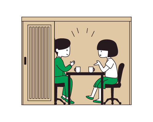 個室ブース面談室
