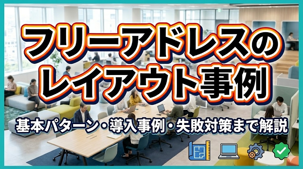 フリーアドレスのレイアウト事例｜見落としがちなポイントも紹介